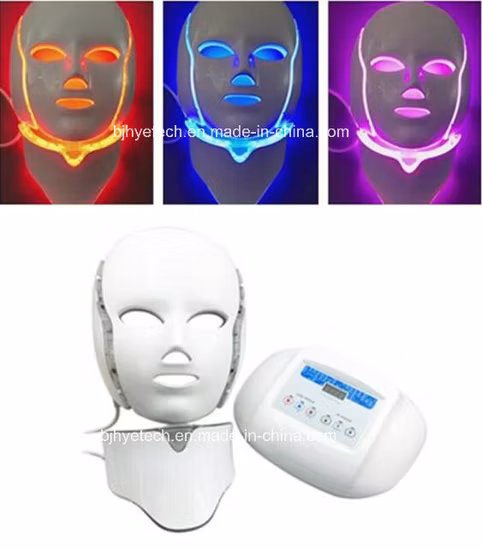 Masque LED pour le rajeunissement de la peau et le traitement du visage avec cou
